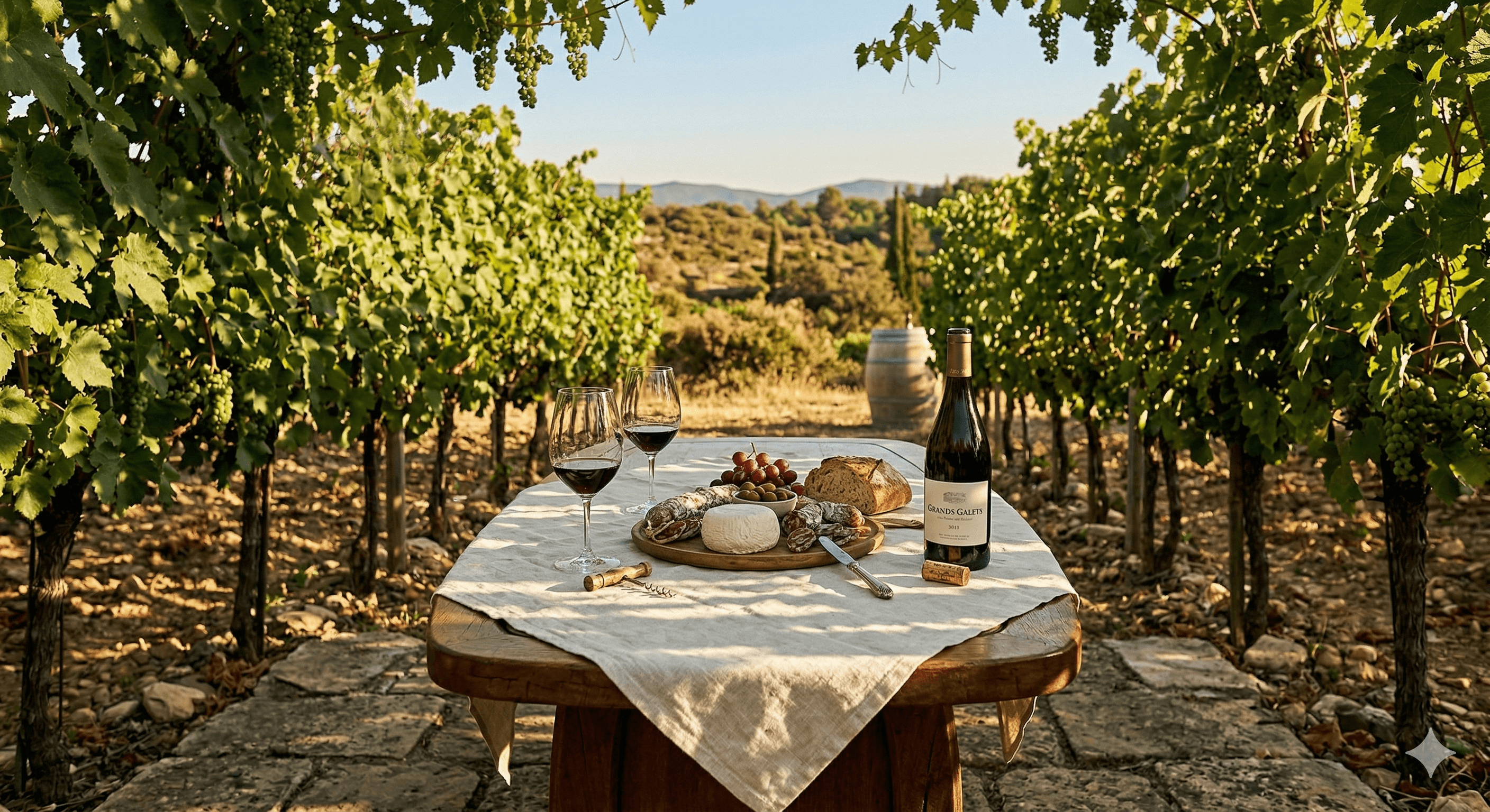 Déjeuner dans les Vignes